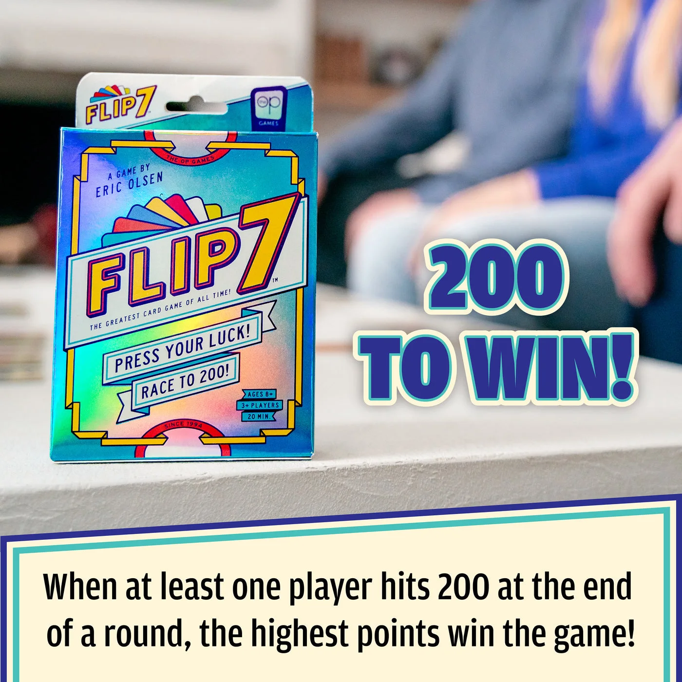 Winning threshold of 200 points shown by the maker.