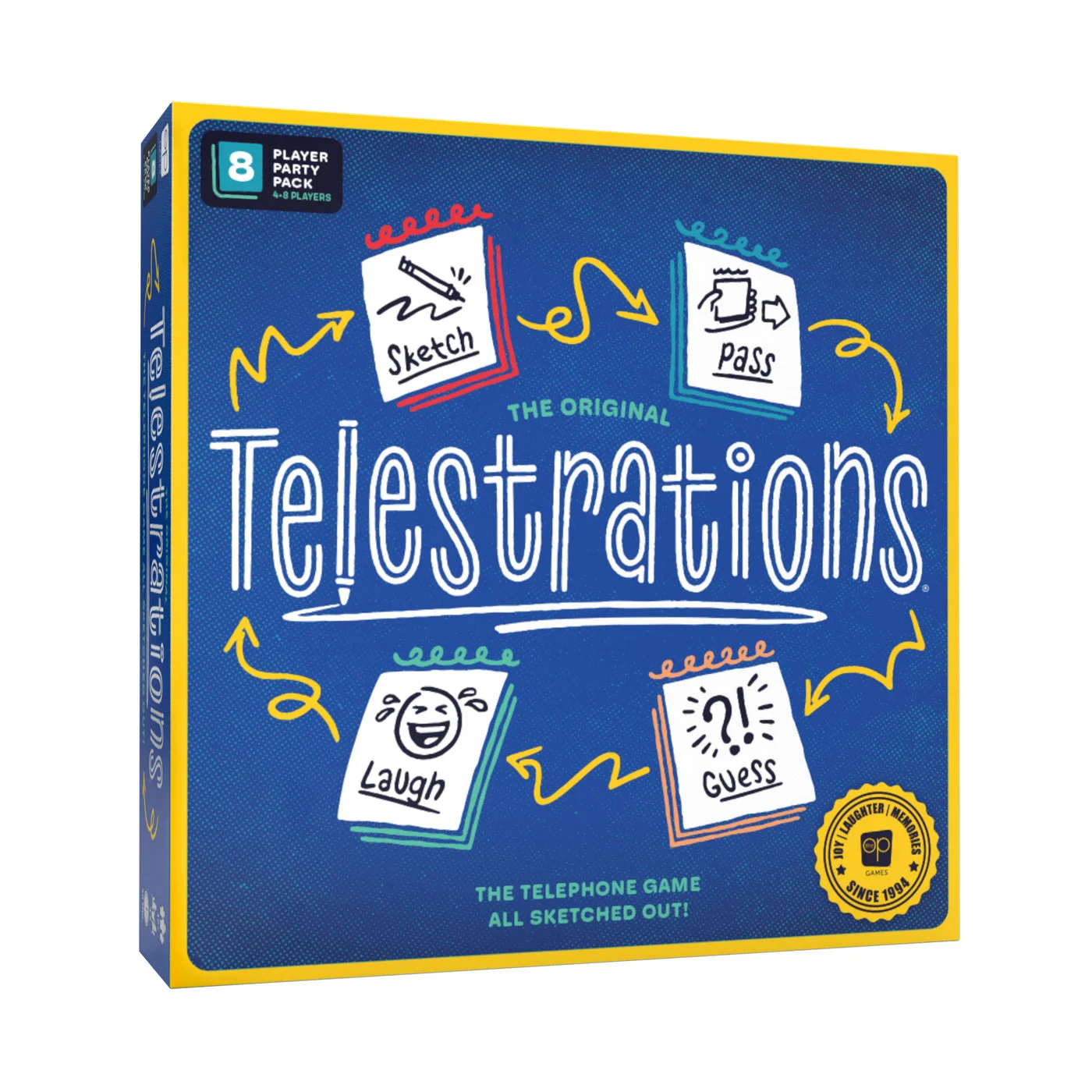 Eight-player second-edition Telestrations standard box.