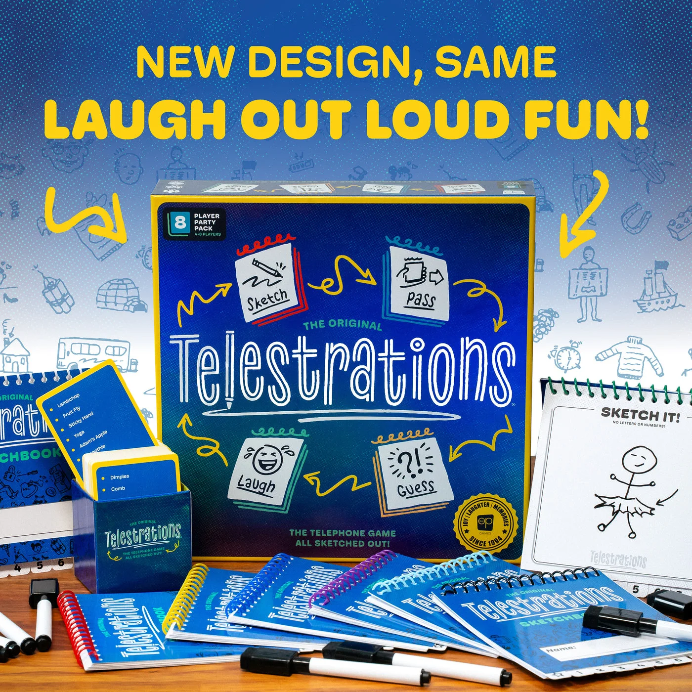Maker artwork describing refreshed design; not the older Original edition.