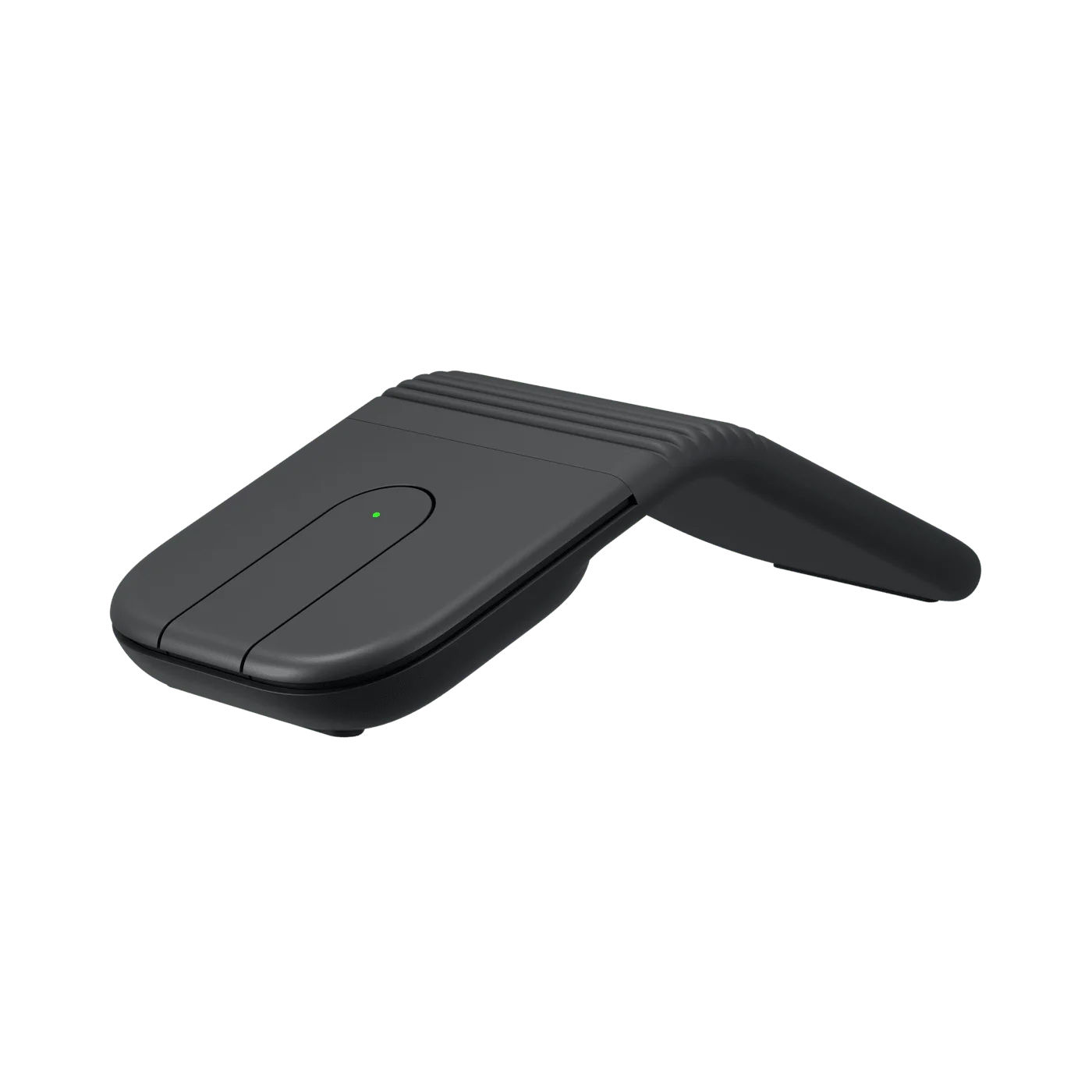 Side angle shows the raised working shape and hinge.
