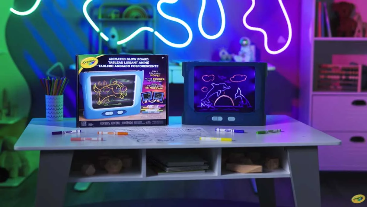 Manufacturer demonstration scene with the two-panel light board.