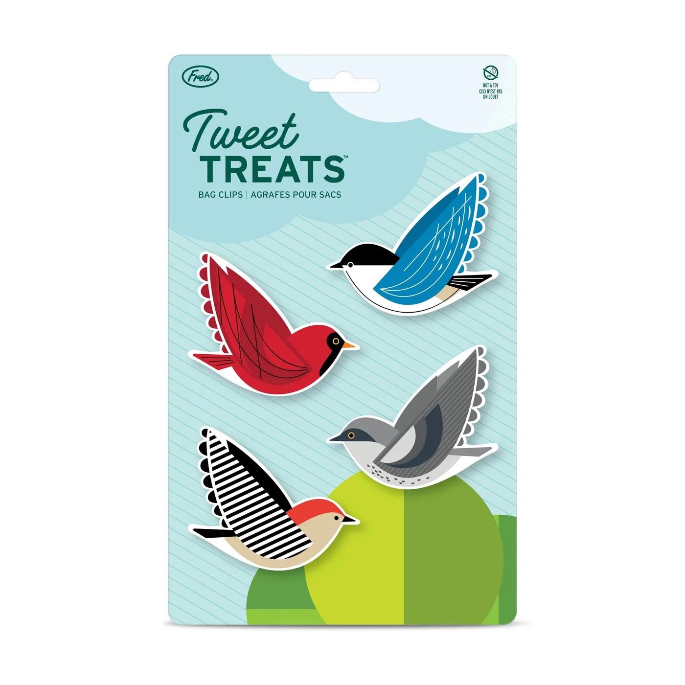 Tweet Treats Bird Bag Clips, Set of Four — manufacturer reference view 1
