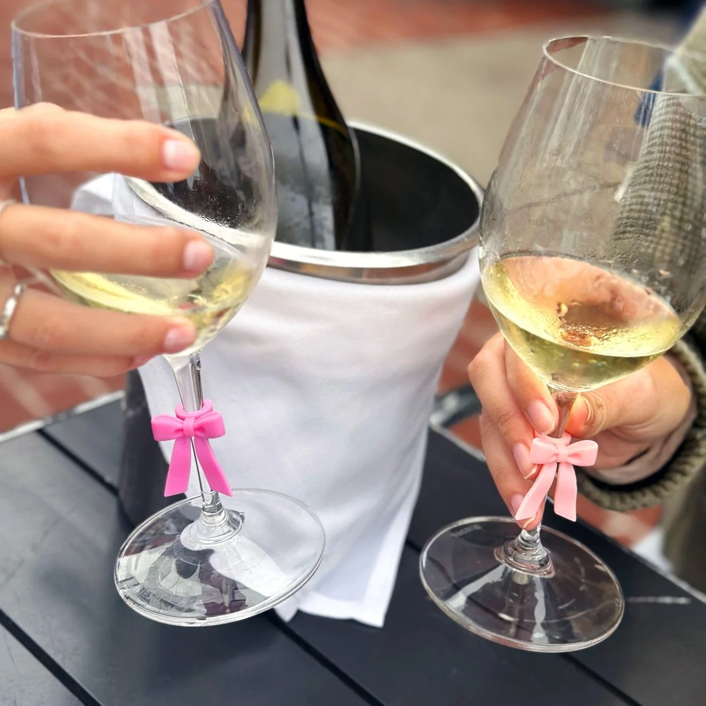 Tie One On Silicone Bow Drink Markers Six — manufacturer reference view 4