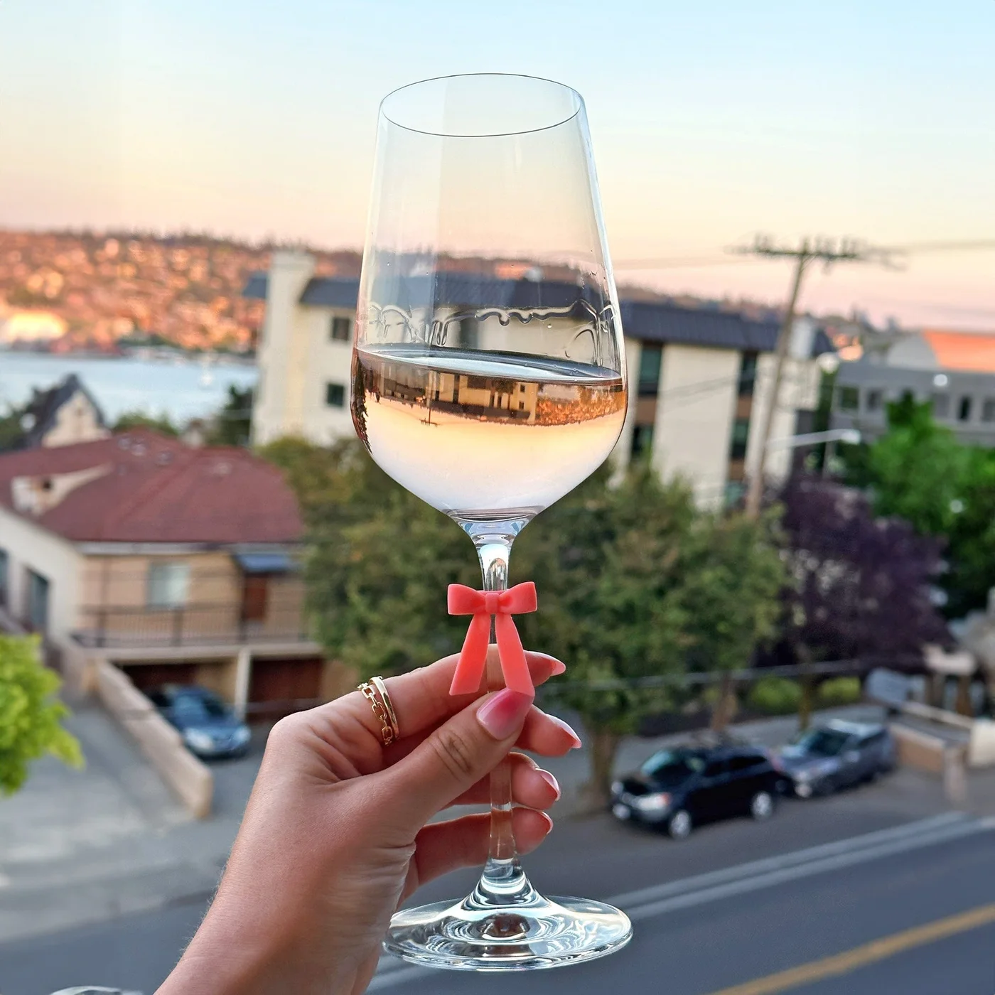 Tie One On Silicone Bow Drink Markers Six — manufacturer reference view 5