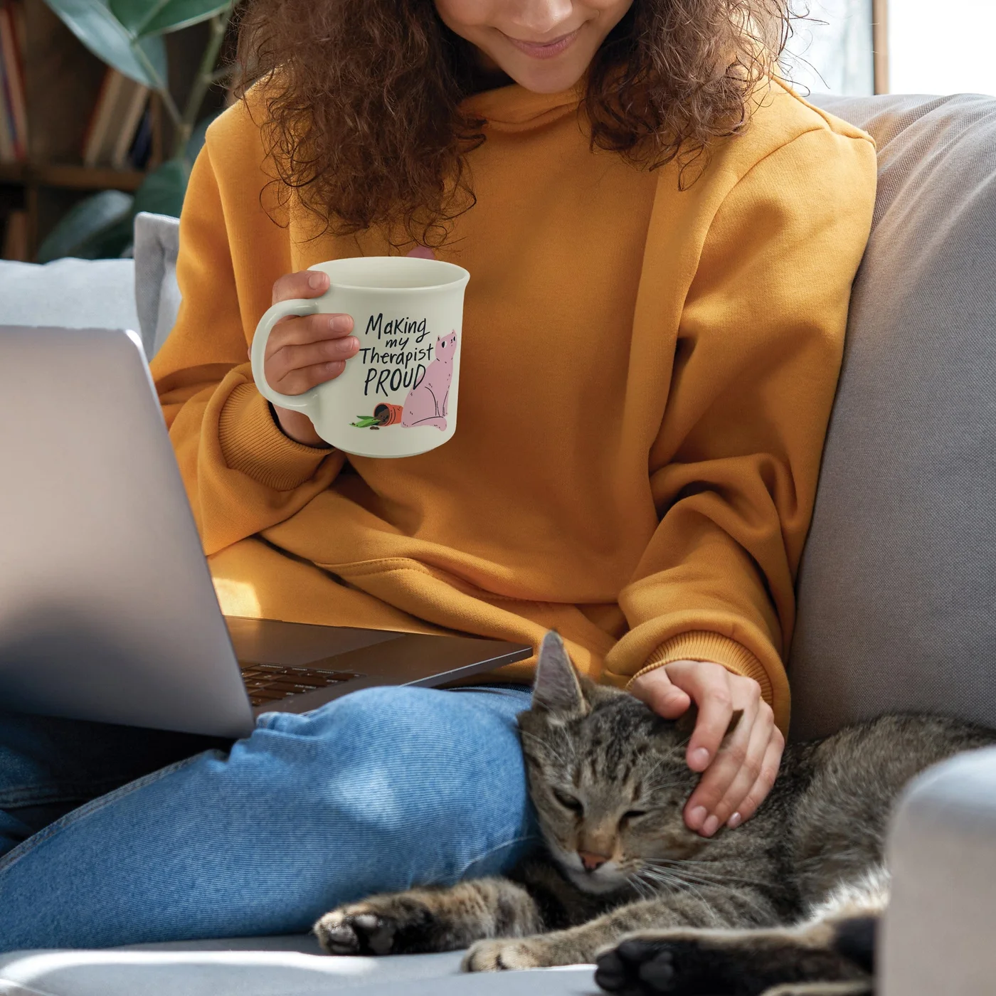 Making My Therapist Proud 16 oz Mug — manufacturer reference view 2