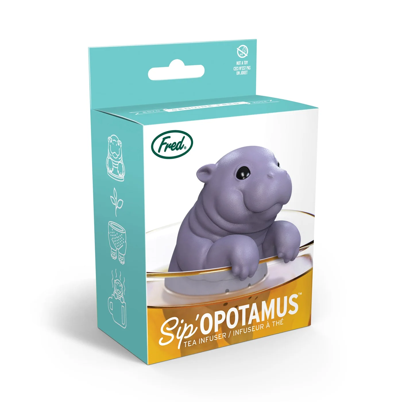 Sipopotamus Baby Hippo Tea Infuser — manufacturer reference view 6