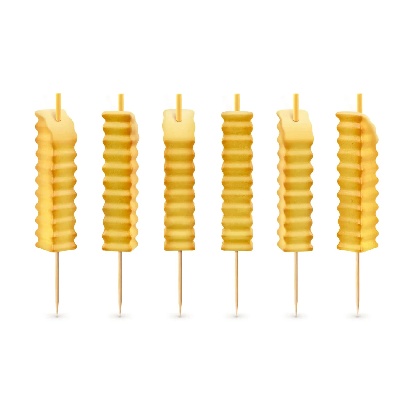 Hot and Crispy French Fry Party Candles Set of Six — manufacturer reference view 4