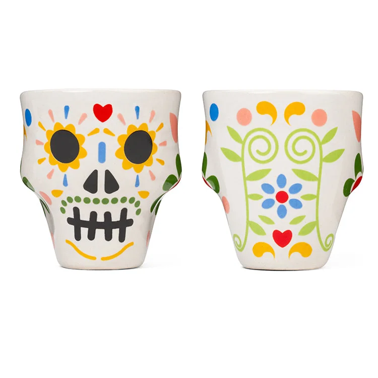 Sugar Skull Shot Glasses Set of Two — manufacturer reference view 1