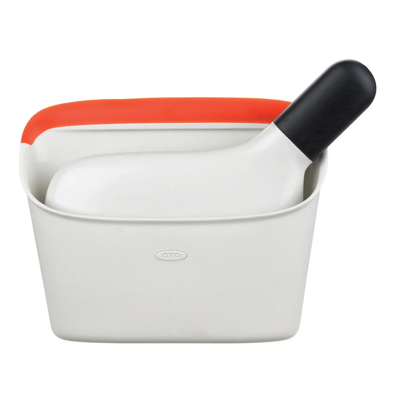 The Compact 1334280 set with its brush clipped inside the dustpan.