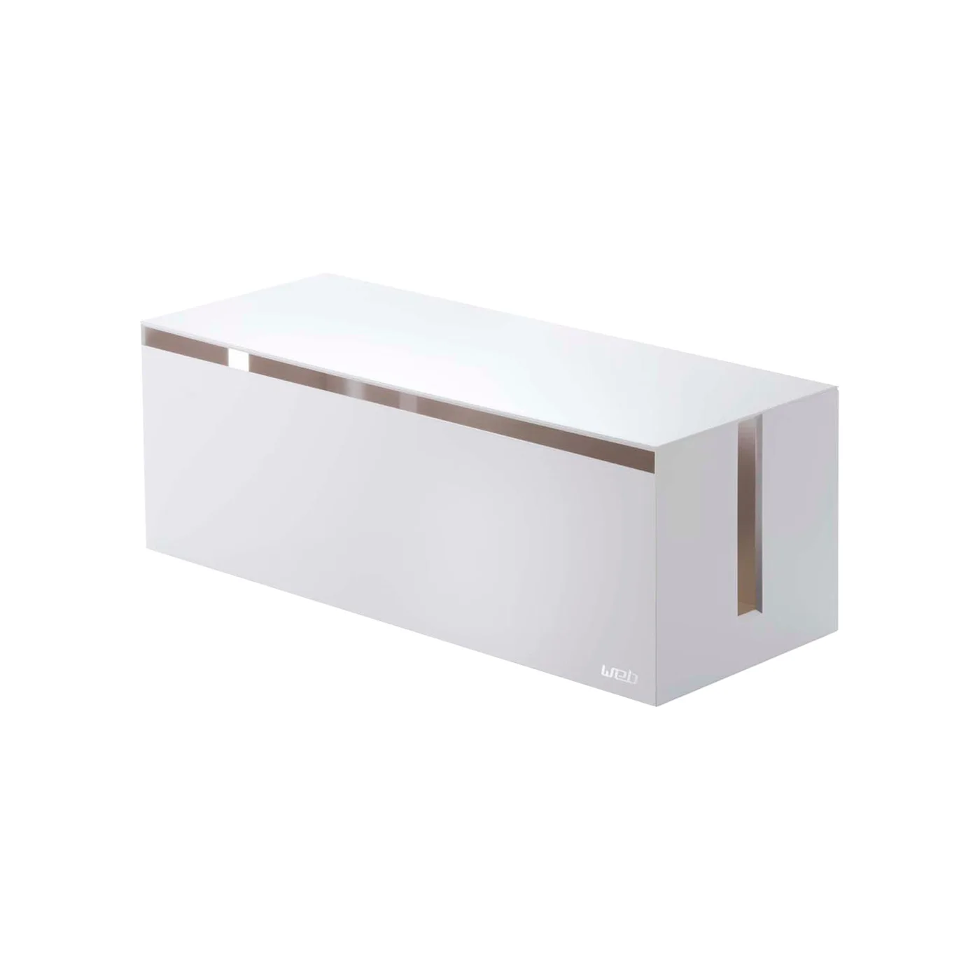 Selected white Web cable management box.