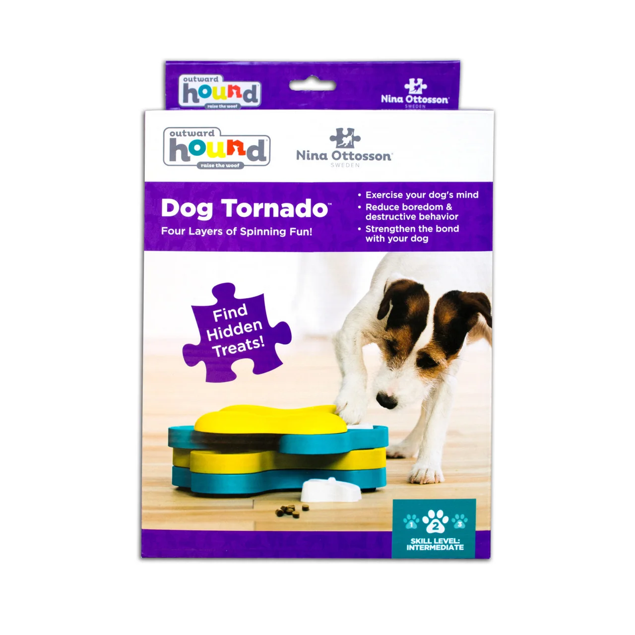 Packaging for the twelve-compartment Dog Tornado.