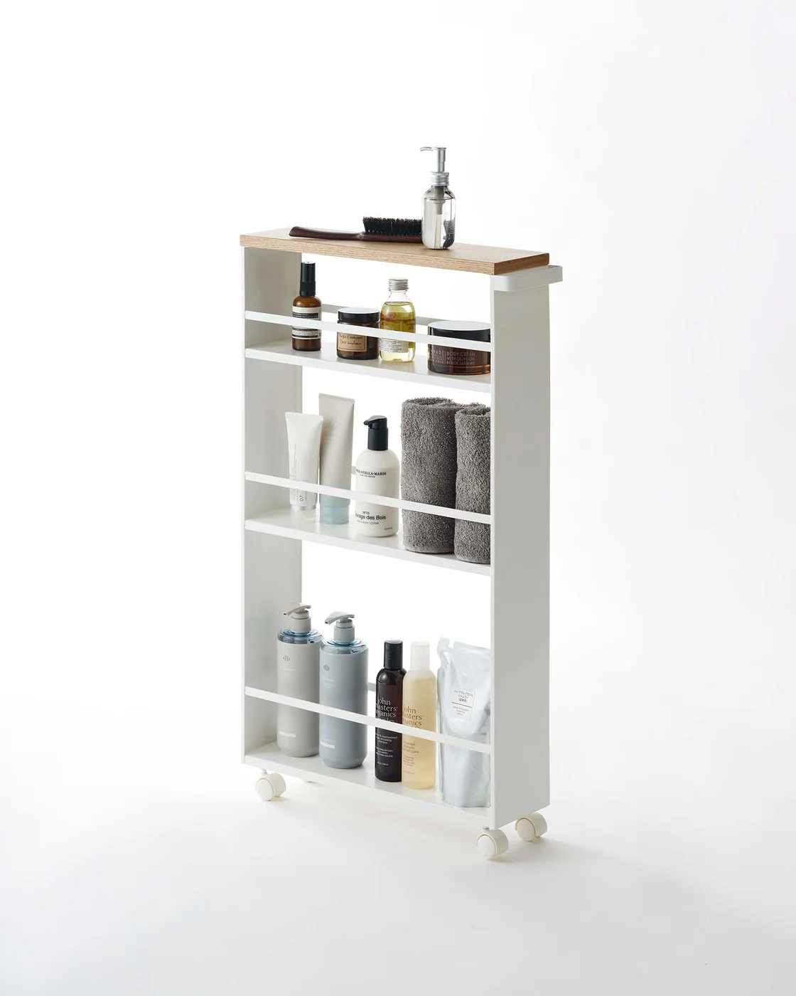 Three storage tiers in the manufacturer's arrangement; contents not included.