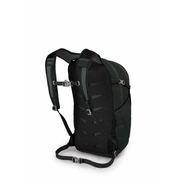 Rear view showing shoulder straps and the lightweight webbing hipbelt.