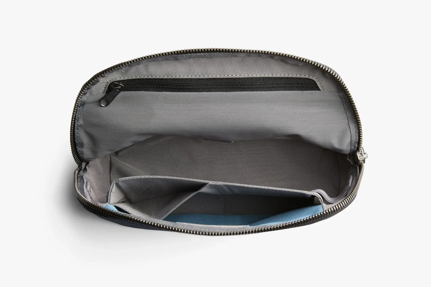 Empty interior divider and flexible storage.