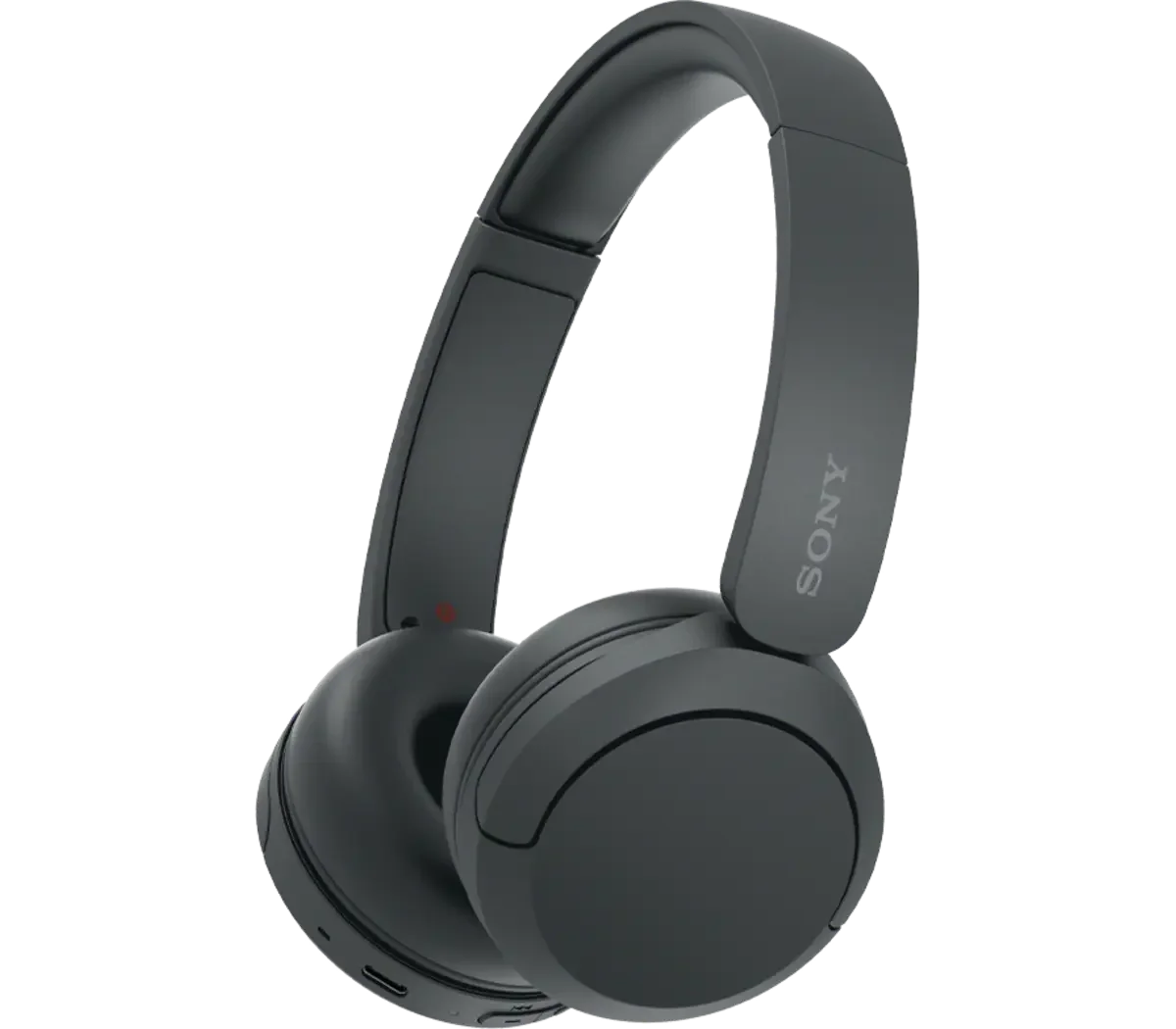 Black WH-CH520 on-ear headphones; not an over-ear noise-cancelling model.