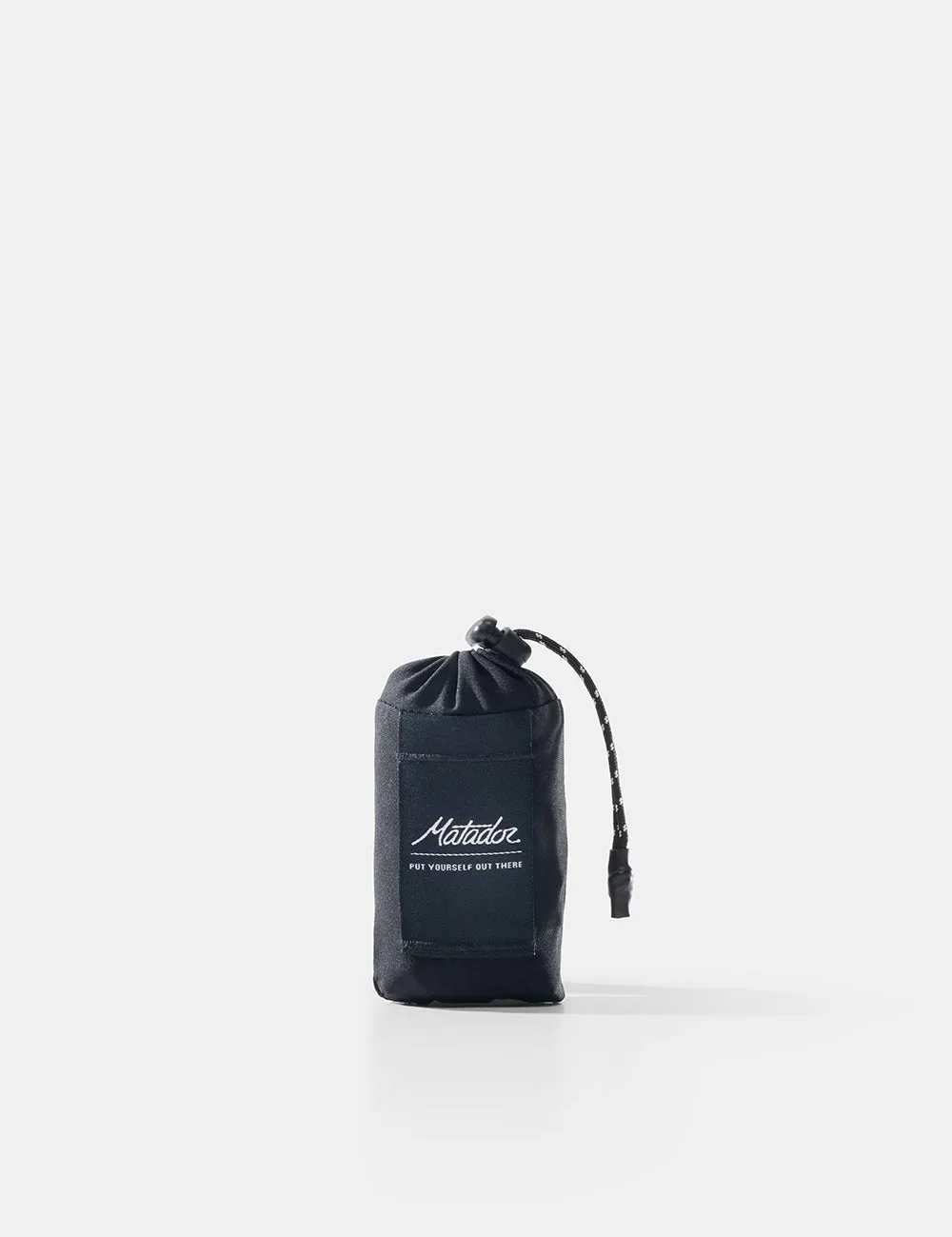 Mini blanket in its black pouch; not the larger Pocket Blanket.