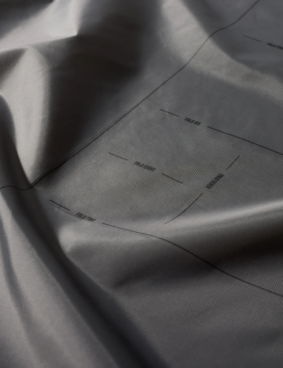 Close-up of the Easy-Pack folding marks.