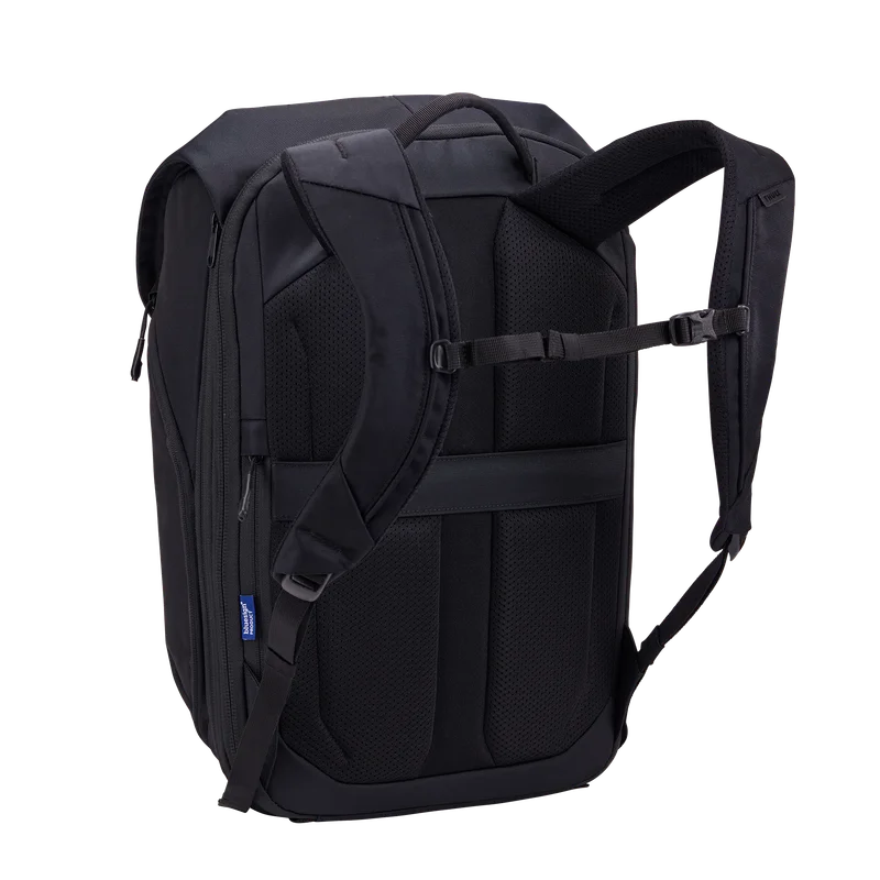 Padded back and shoulder straps.
