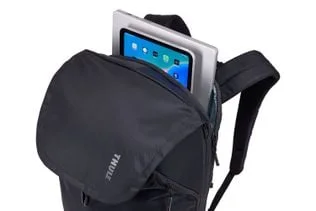 Separate padded device compartment; devices not included.