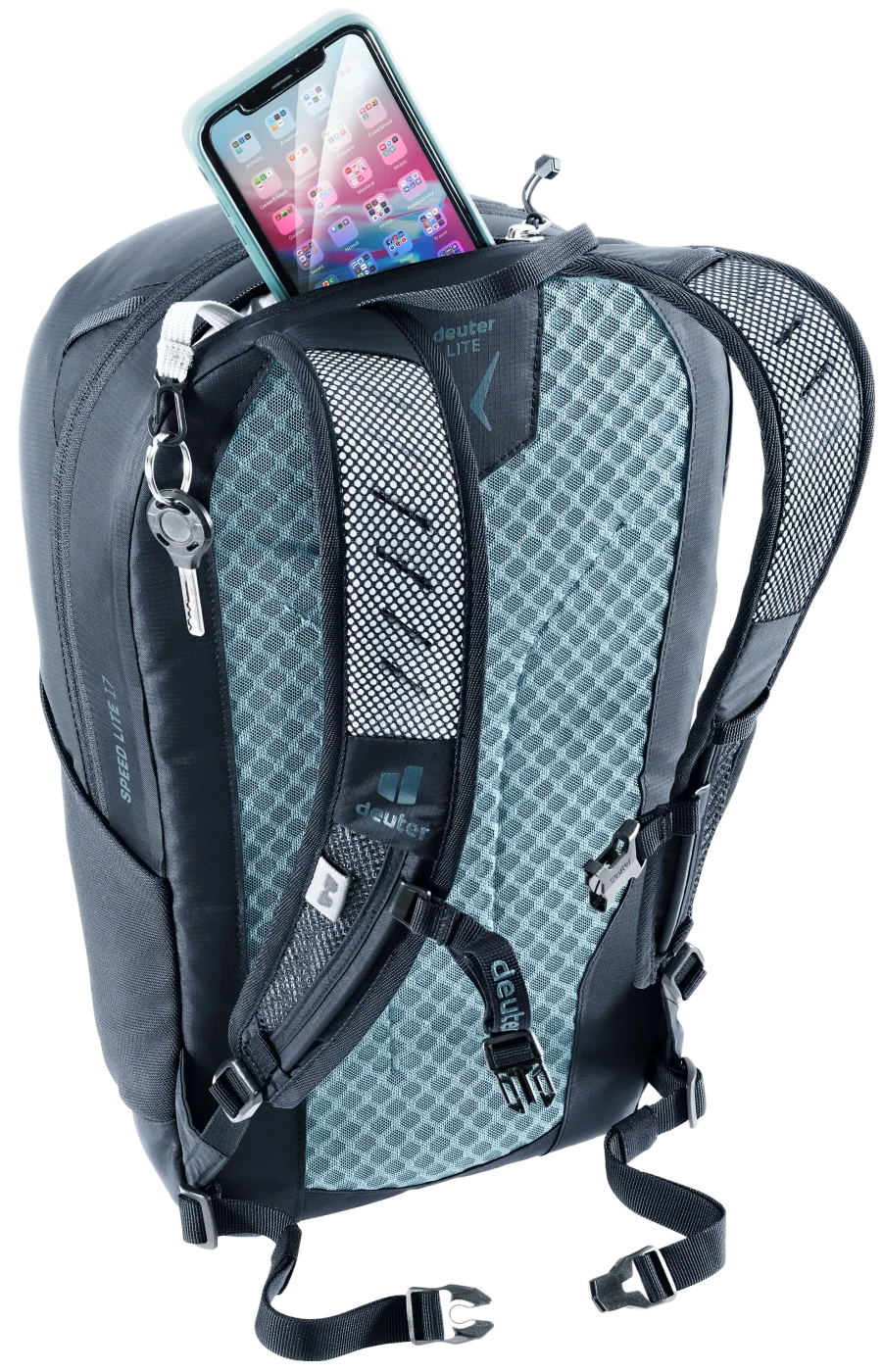 Atlantic Ink colour shown: manufacturer phone-storage illustration on the same 17L design.