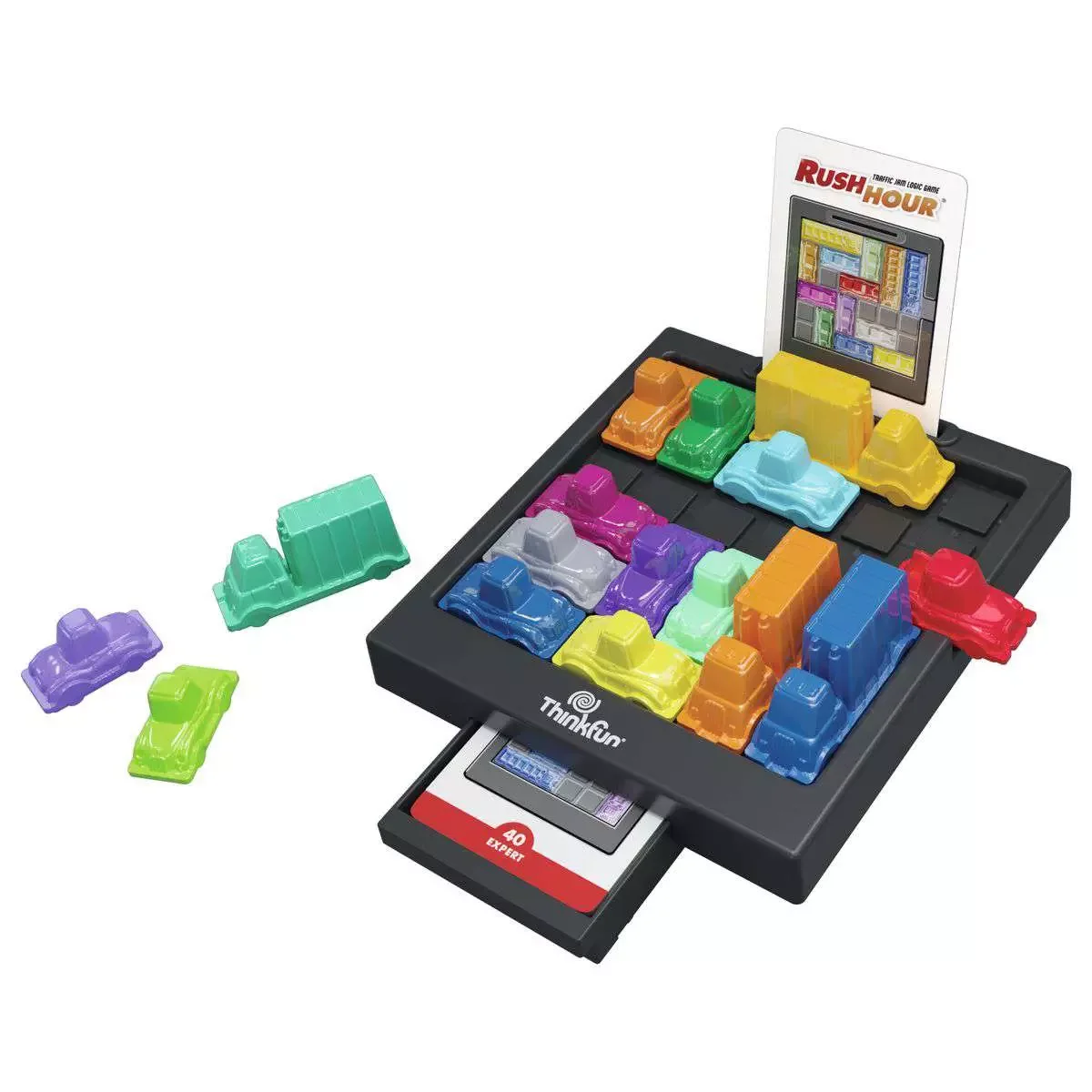 Current 76582 maker presentation of Rush Hour's sliding-car mechanism; storage features are not promised for the linked classic 5000 edition.