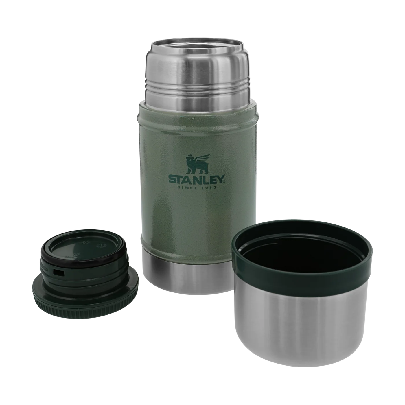 The open jar, inner stopper and outer lid-bowl are shown separately; food and utensils are not included.