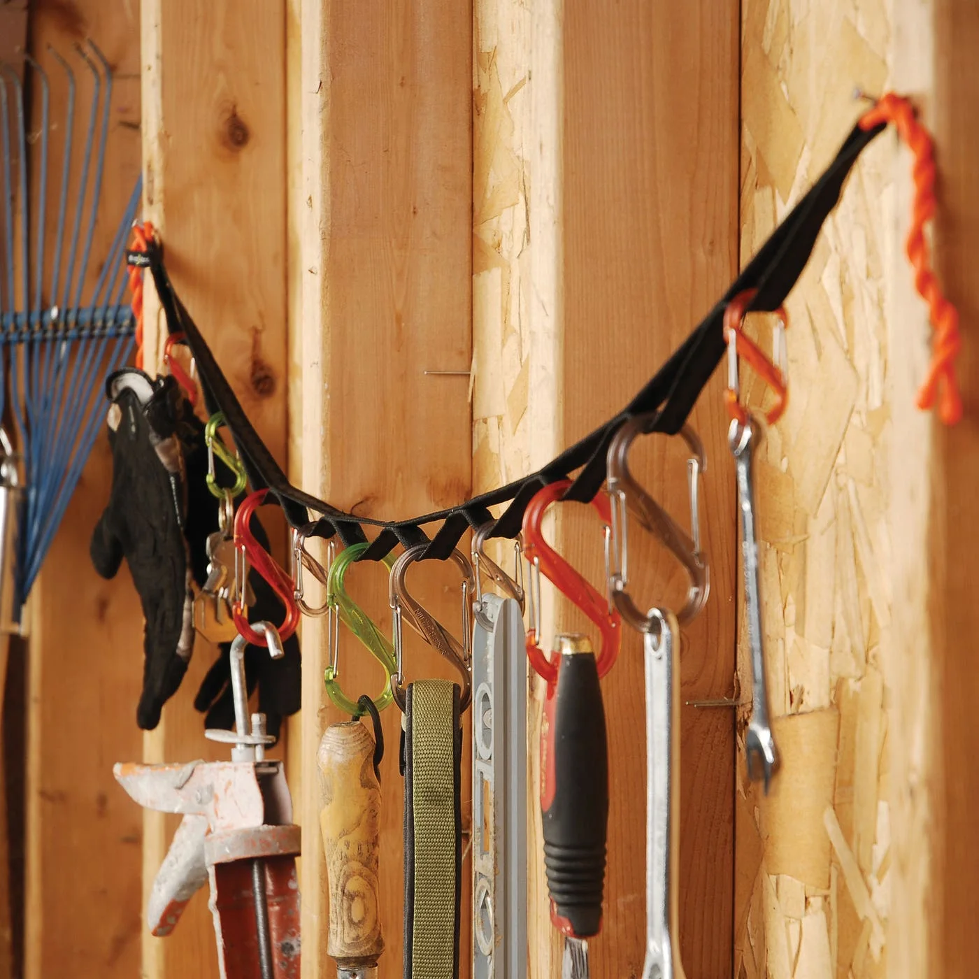 Shed organization example illustrates a horizontal arrangement.