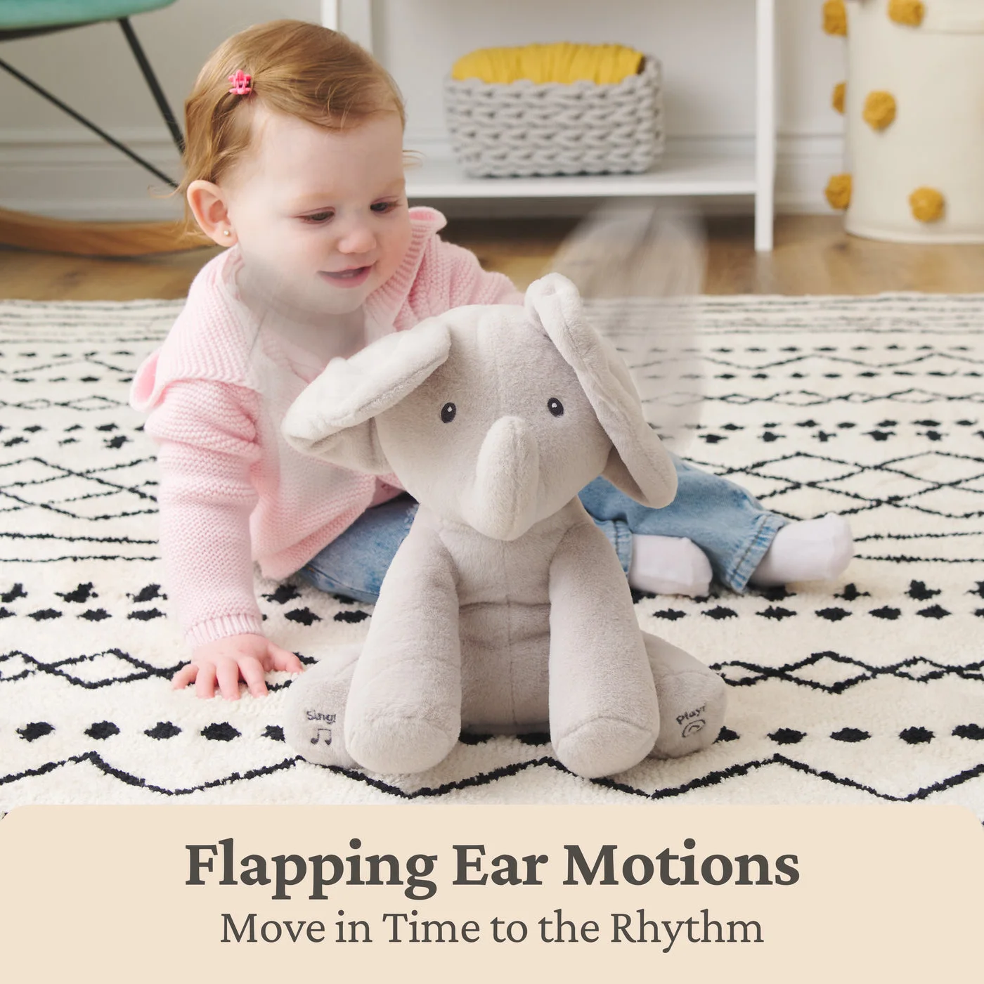 Maker scene illustrates moving ears during musical play.