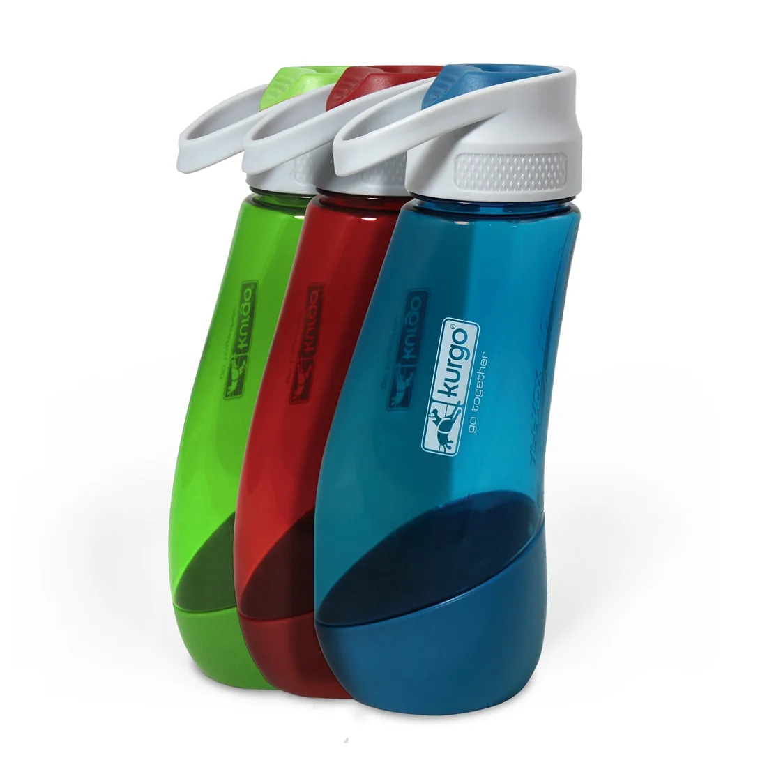 Kurgo Gourd colour family including the selected Grass Green; purchase includes one bottle.