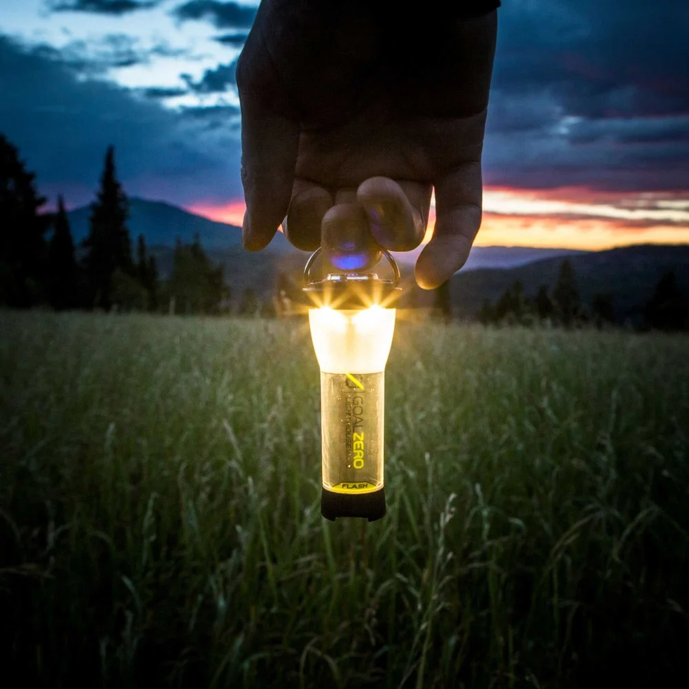 A hand-held lantern photograph illustrating the scale.