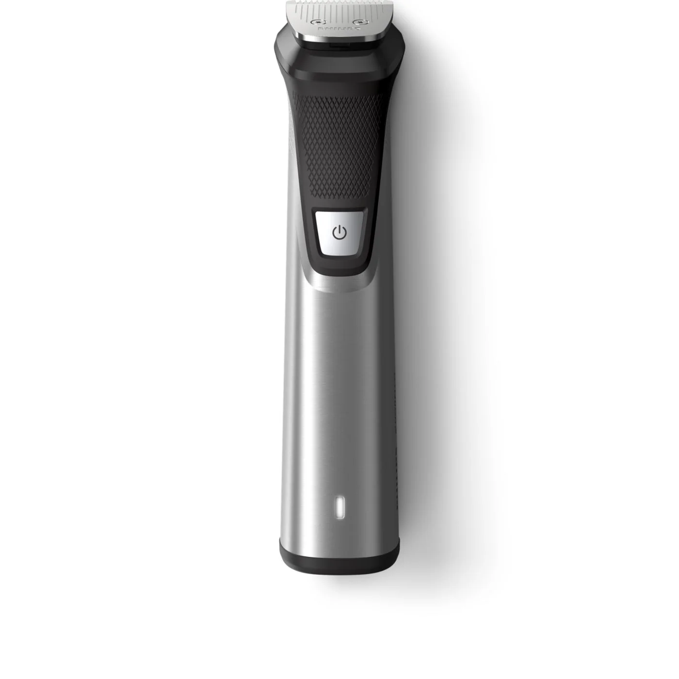 Front view of the MG7750/49 handle and trimming head.