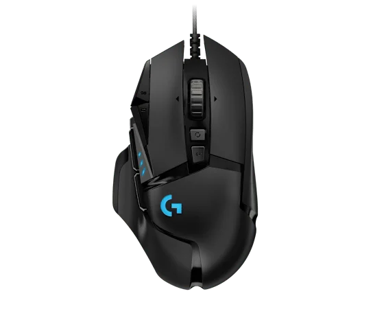 Black wired G502 HERO; this is not a G502 X or LIGHTSPEED model.