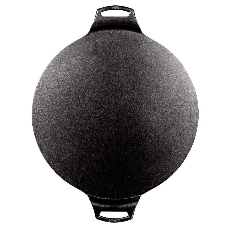 Top view of the circular surface, without a deep enclosing rim.