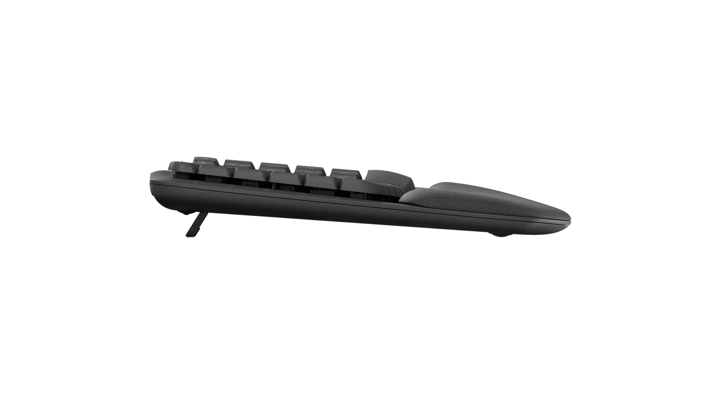 Side profile with the tilt feet extended.