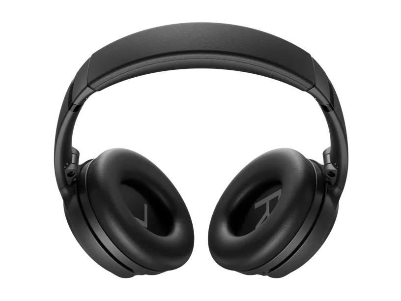 Angled view of the ear cushions and padded headband.
