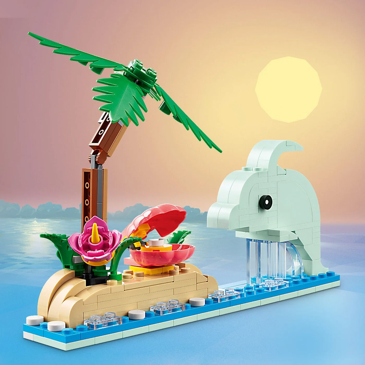 Dolphin alternate build uses the same pieces after dismantling the main model.