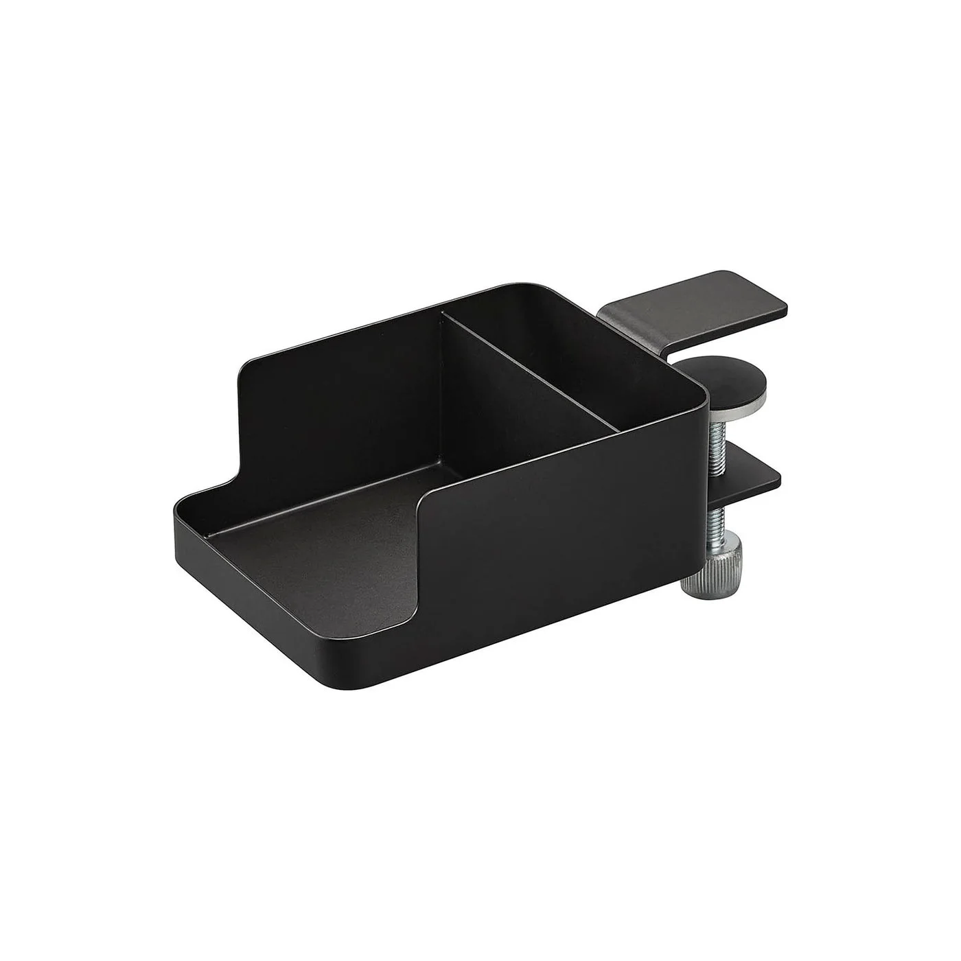 Selected black1639 clamp holder, showing the cup compartment, narrow phone slot and adjustment screw.