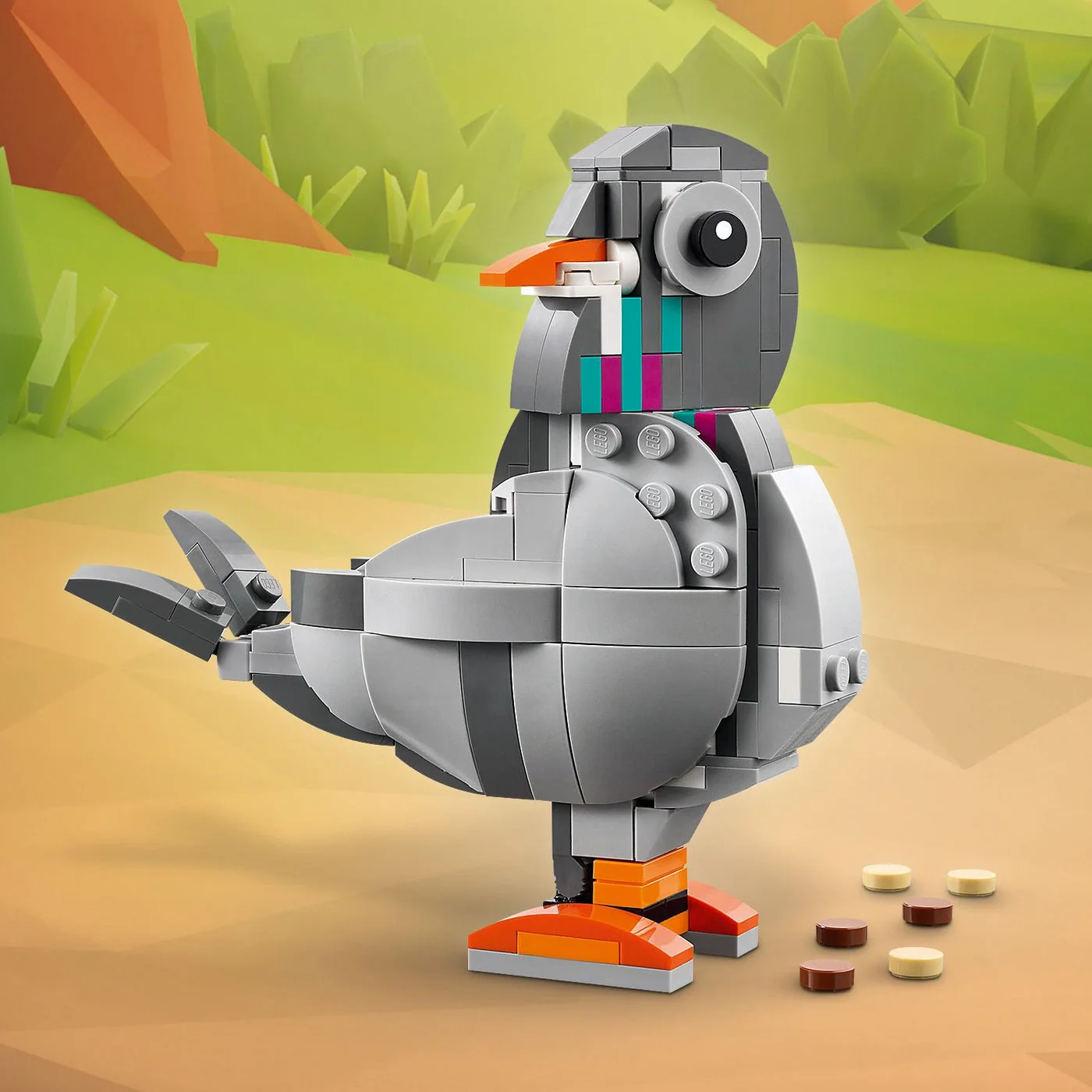 Pigeon alternate model reuses the same set after dismantling the main build.