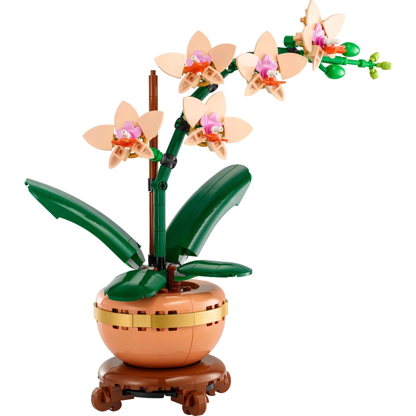 10343 Mini Orchid assembled in its brick-built pot
