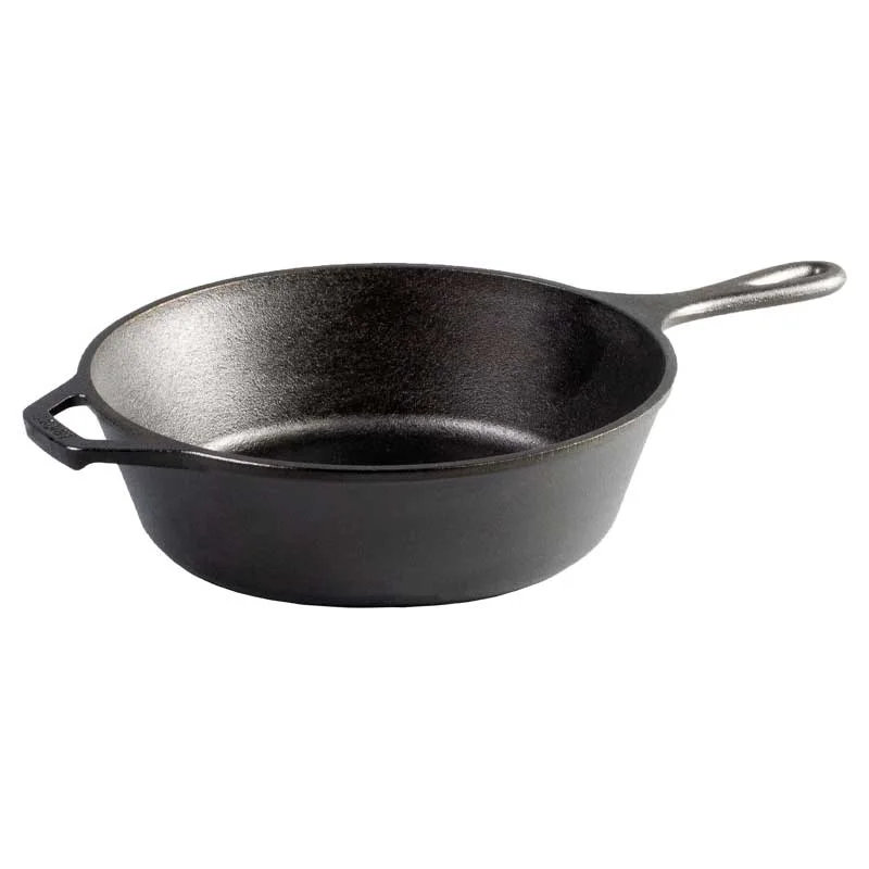 The deep half has a long handle and an opposite assist handle.