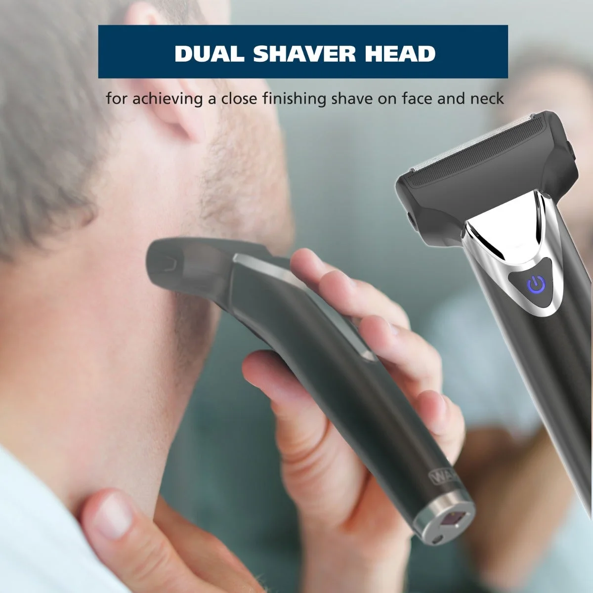 Dual-foil attachment reference image for its intended shaving role.