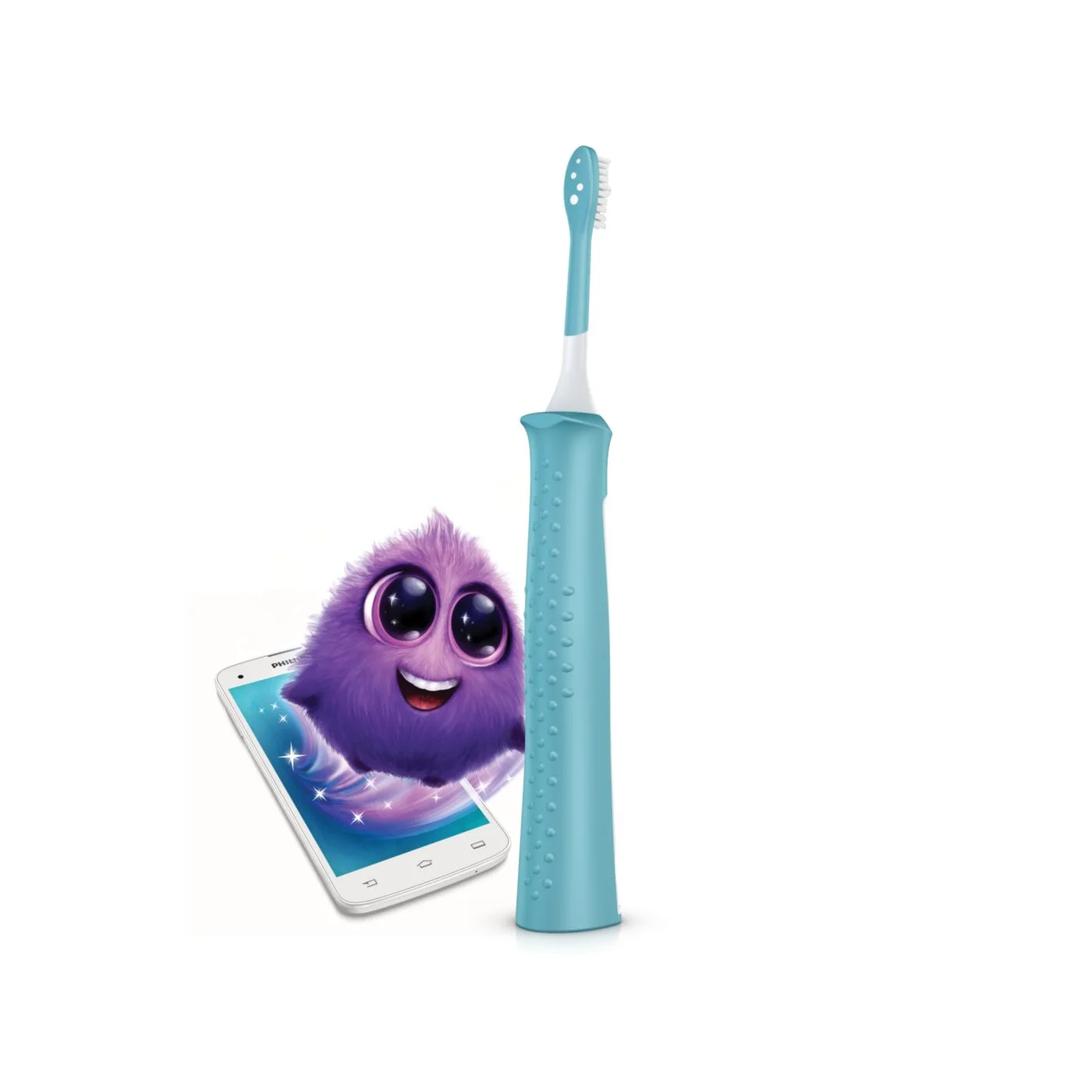 Rear handle view of the Sonicare for Kids toothbrush.