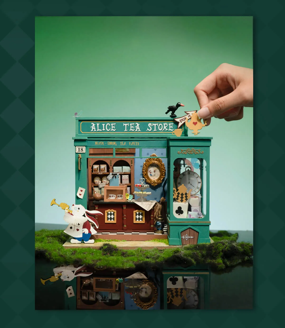Maker demonstration of the removable teapot sign