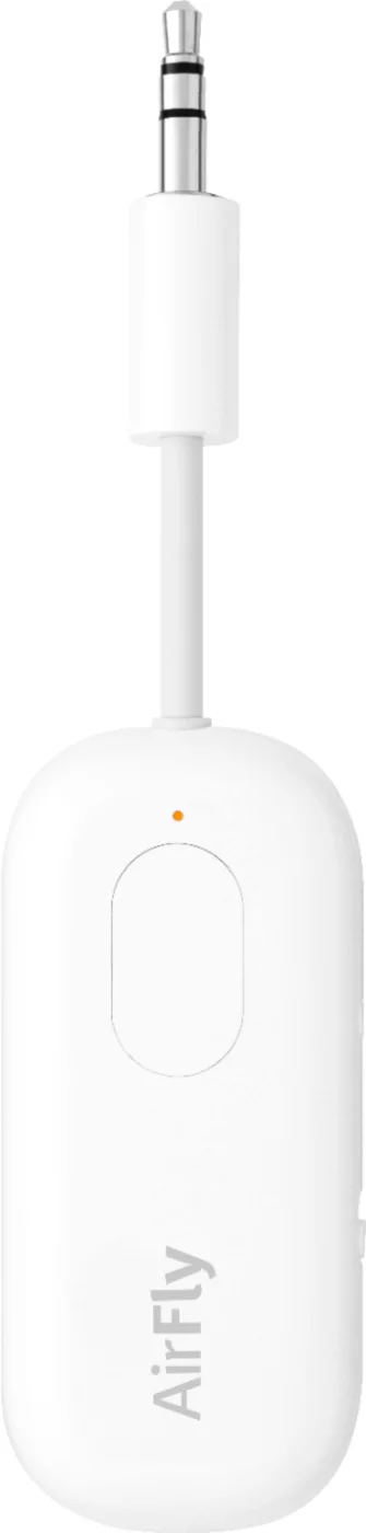 Original White AirFly Pro 12-1911, with its short 3.5mm audio plug.