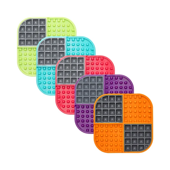 Manufacturer colour-range comparison; the selected offer is one orange mat, not a multi-colour set.