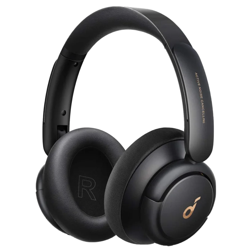 Original Black Life Q30 headphones, with folding headband and cushioned earcups.