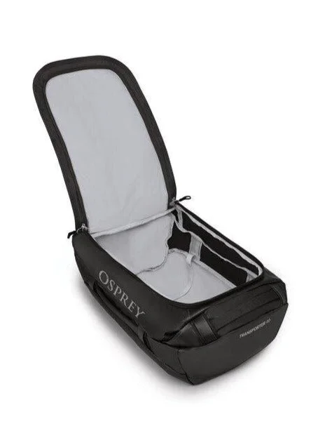 Opposite side of the Black non-wheeled duffel.