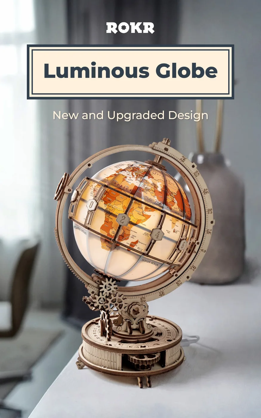 Manufacturer poster of the illuminated globe