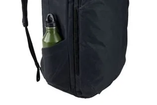 Side bottle pocket shown with an illustrative bottle.