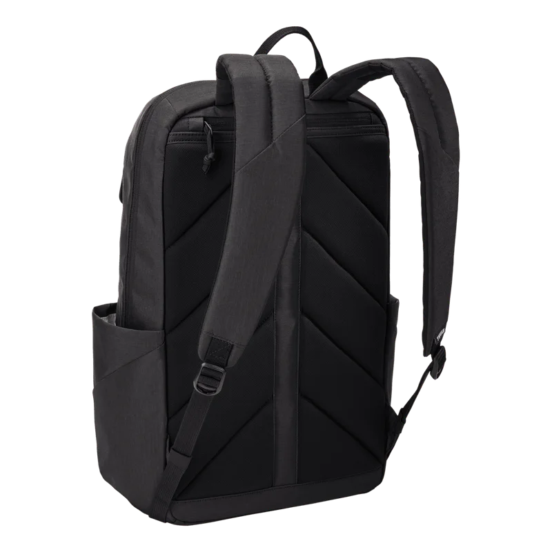 Padded back panel and shoulder straps.